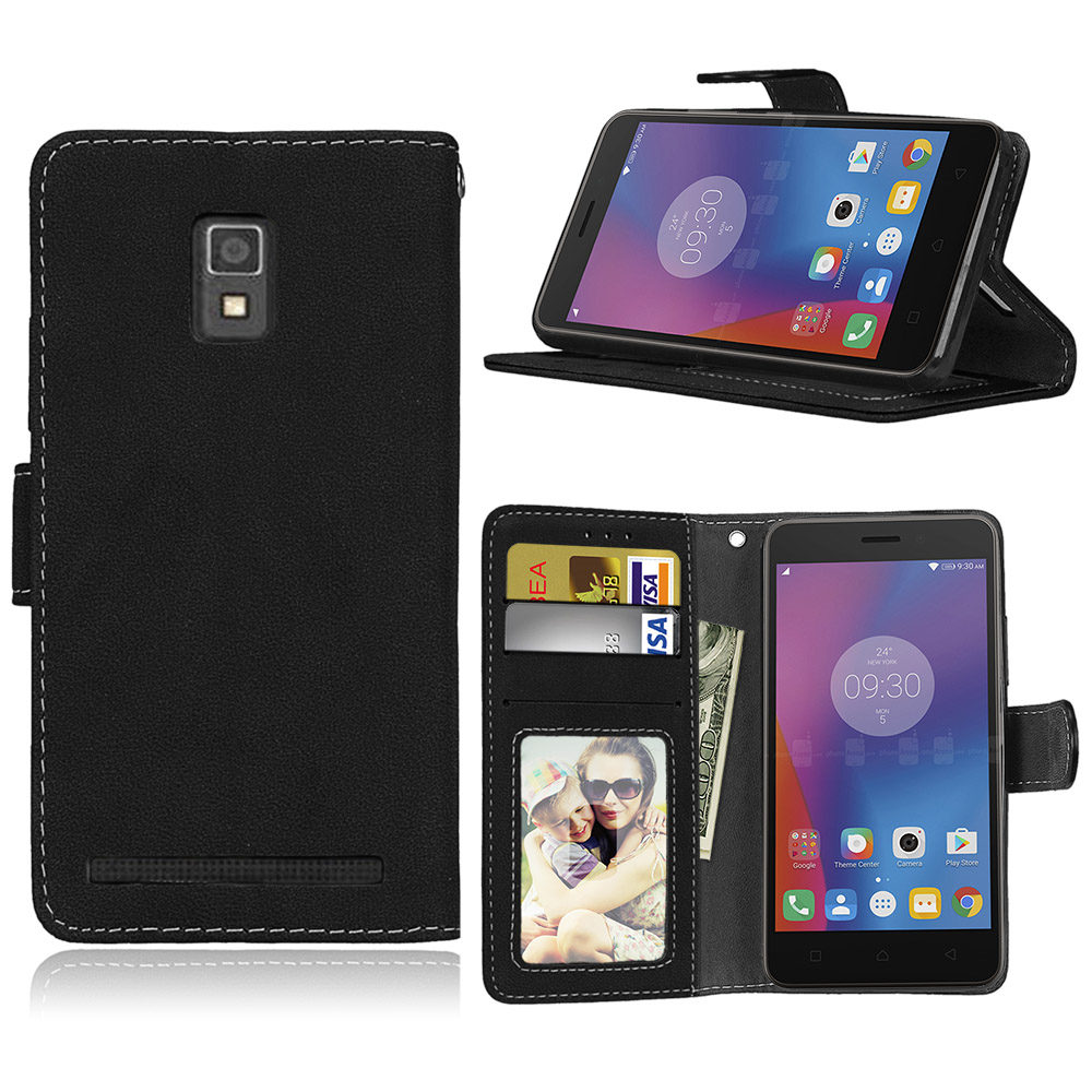 Case Lenovo A6600 / Pre-order * หรูหรา Retro ยืนถือกระเป๋าสตางค์หนัง PU ปกหนัง *