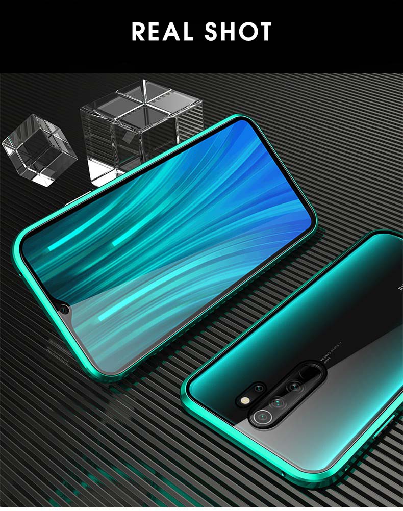 Case OPPO F11 Pro / Pre-Order * เคสกรอบโลหะแม่เหล็ก + ปกหลังกระจกนิรภัย ถอดออกได้ *