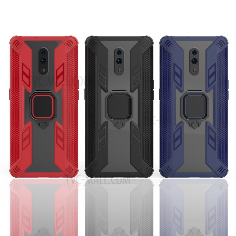 Case OPPO Reno / Pre-order * แบบนักรบหมุนแหวนขาตั้ง PC + TPU ปก *
