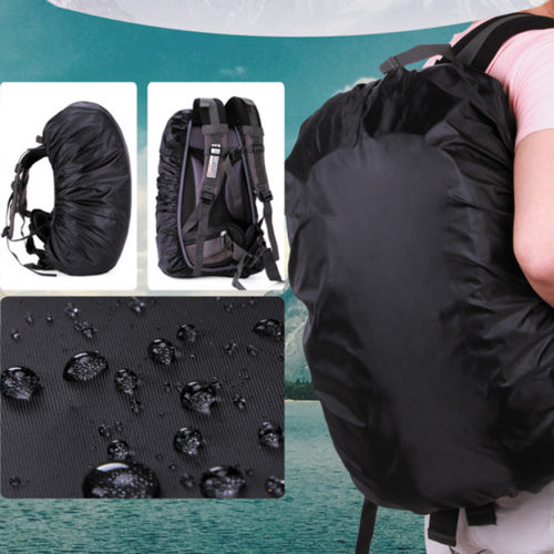 ผ้าคลุมกระเป๋ากันน้ำ ขนาด 35 ลิตร สีฟ้า ฟรีถุงซิป