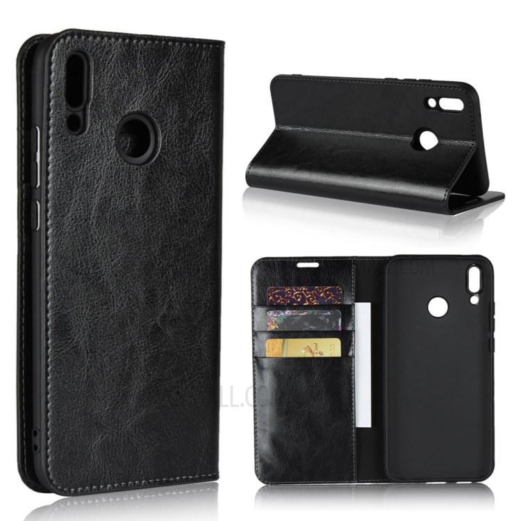 Case Huawei Y9 2019 / Pre-orde * เคสหนังวัวแท้ คุณภาพสูงที่มีผิวม้าอย่างมีสไตล์ *