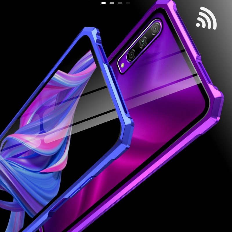 Case Huawei Y9 Prime 2019 # Pre-Order * เคสกรอบโลหะอลูมิเนียมและกระจกเทมเปอร์ใสฝาหลังเคสกันกระแทก *