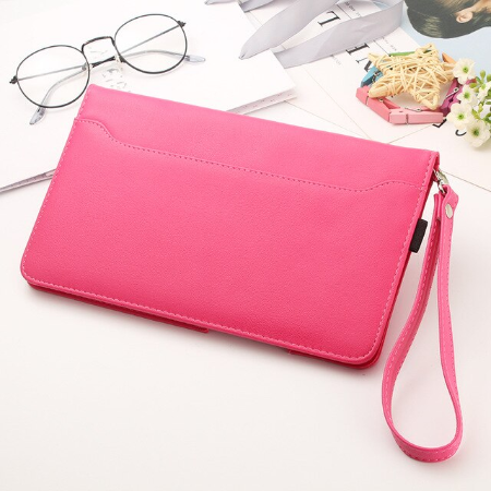 Case Huawei MediaPad M3 # Pre-order * เคส M3 กับผู้ถือมือ Strip ปกคลุมยืนพลิกซองหนังฟังก์ชั่นปก *