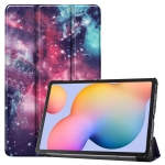 Case Samsung Galaxy Tab S6 Lite / Pre-Order * เคสพิมพ์ลายซองหนัง 3- พับยืน หนัง PU ด้านหน้า, หลังพลาสติกเคสที่มีผิวหนัง *