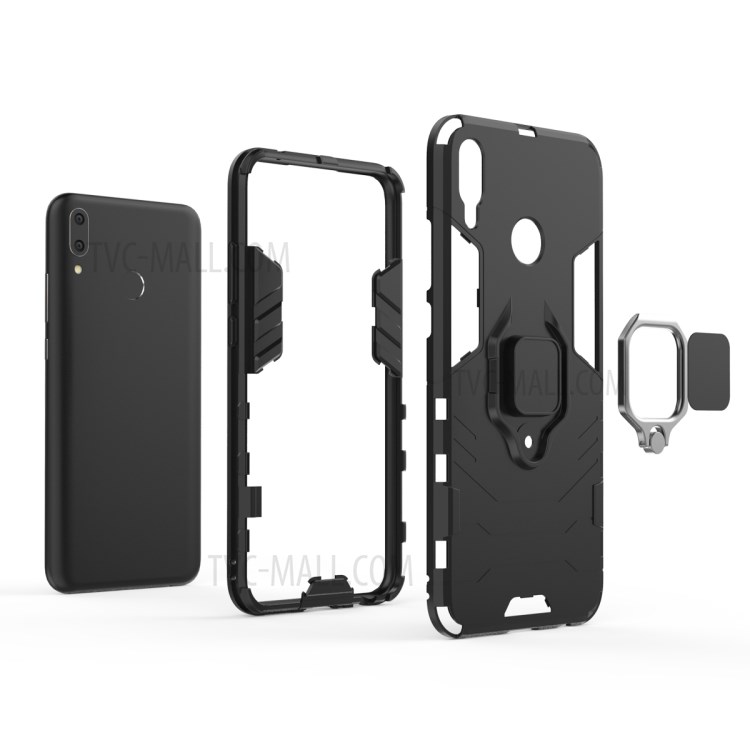 Case Huawei Y9 2019 / Pre-orde * เคส PC + TPU ไฮบริด แหวนนิ้ว + ขา *