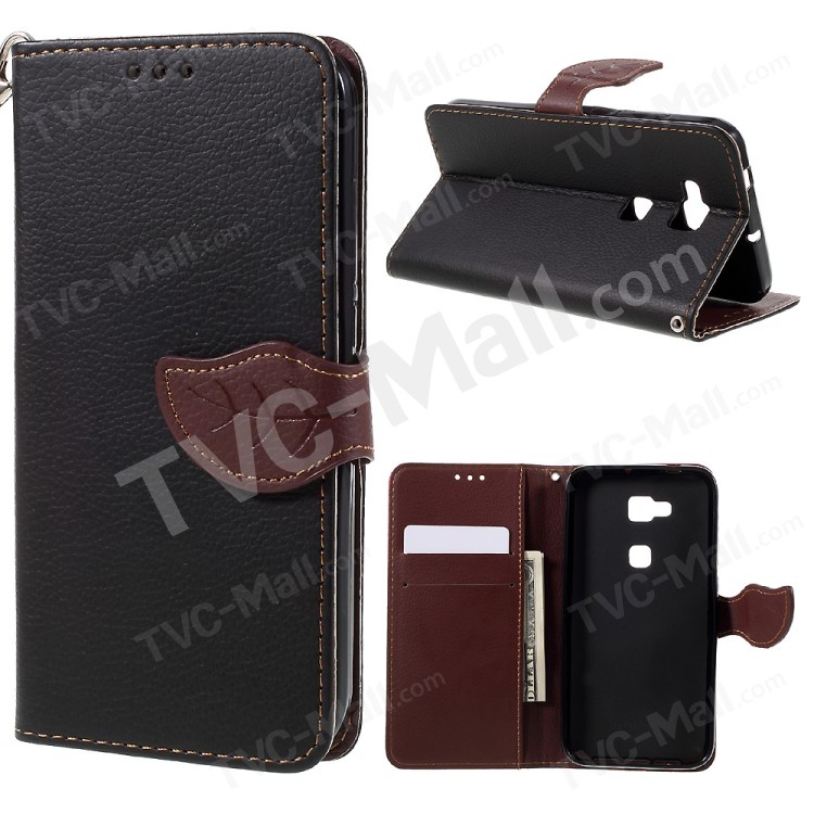 Case Huawei G7 Plus / Pre-order * รูปร่างใบไม้ ปิด้วยแม่เหล็ก + สายคล้องมือ *