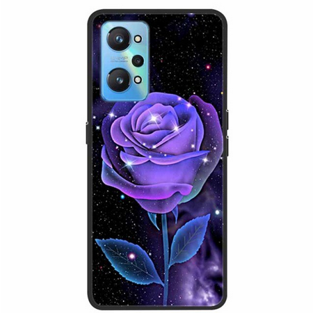 Case Realme C35 # Pre-Order * เคสพิมพ์ภาพดอกไม้ ผีเสื้อ ยอดนิยมสีดำซิลิโคน *