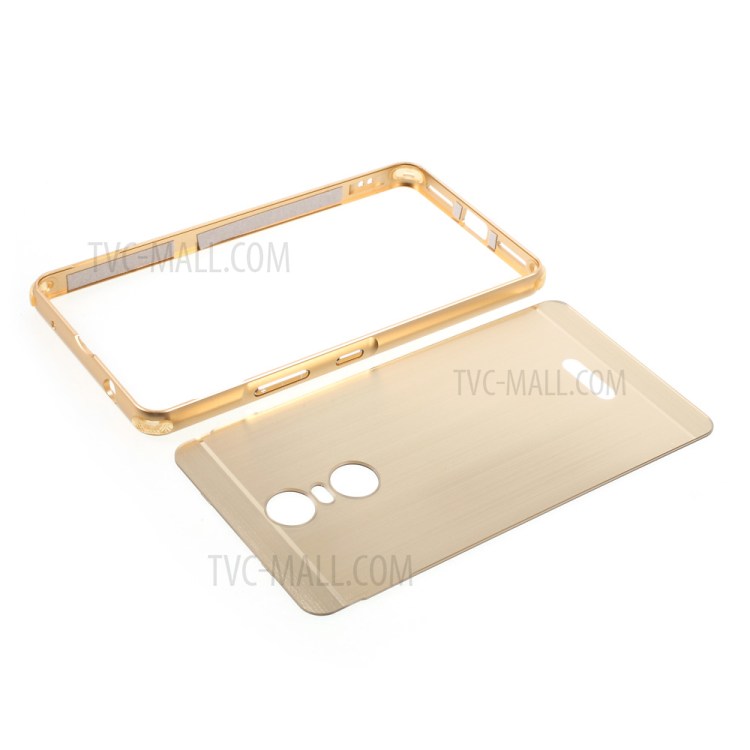 Case Lenovo K6 Note / Pre-order * เคสอลูมิเนียมขัดแปรงเคลือบ PC เบาะรองมุม 4 มุมเพื่อป้องกันการกระแทก *