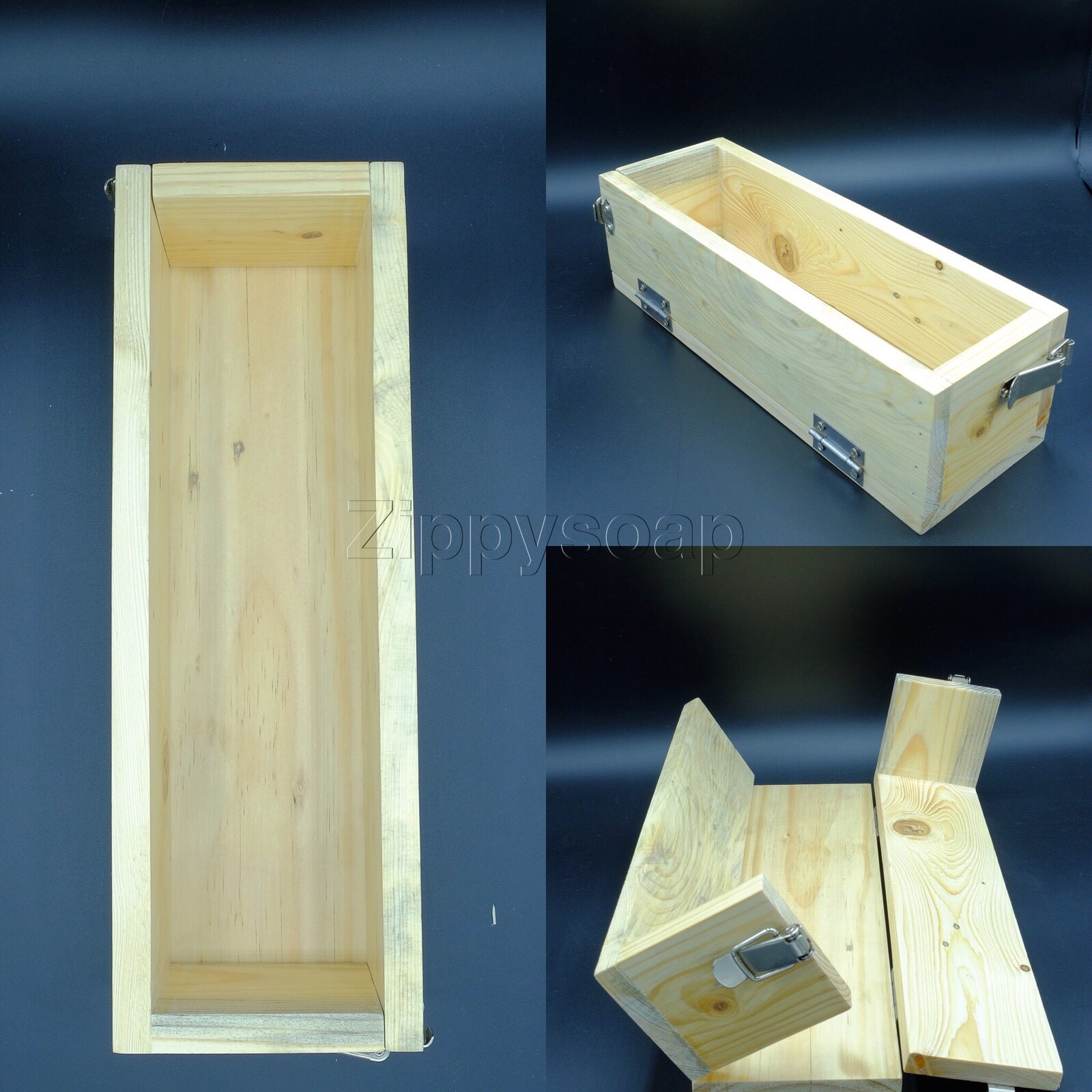 แม่พิมพ์ไม้สน แบบคลิปล็อค ทรงกว้าง ทรงกว้าง ขนาด 7.5x27x9 cm
