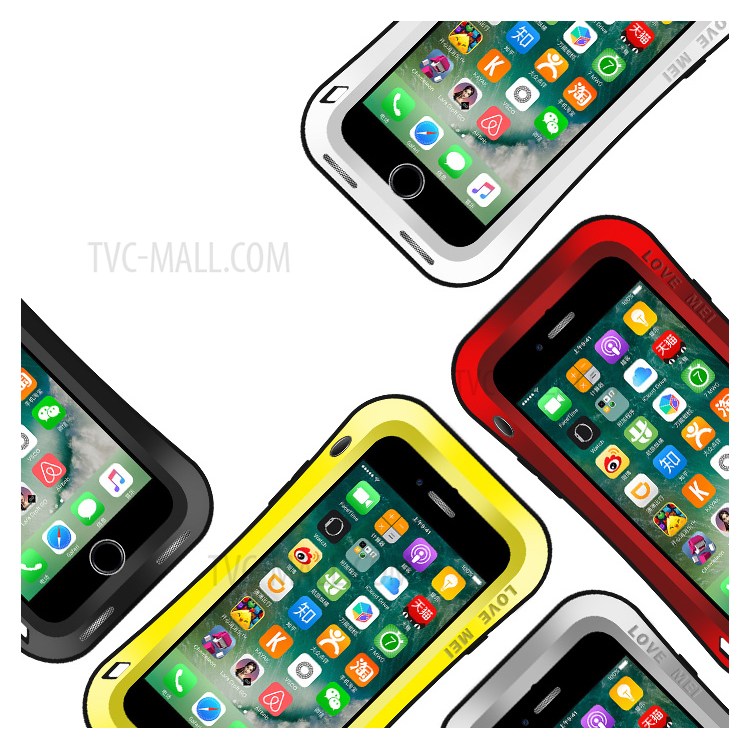 Case iPhone 7 / Pre-order * LOVE MEI วัสดุ: โลหะ + ซิลิโคน + กระจกนิรภัย *