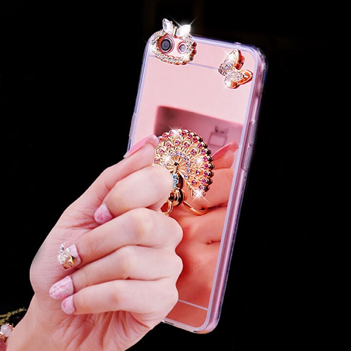 Case Huawei Mate 9 Pro / Pre-order * เคสTpu ซิลิโคนหรูหราใหม่ + ขาตั้งแหวน กระจก *