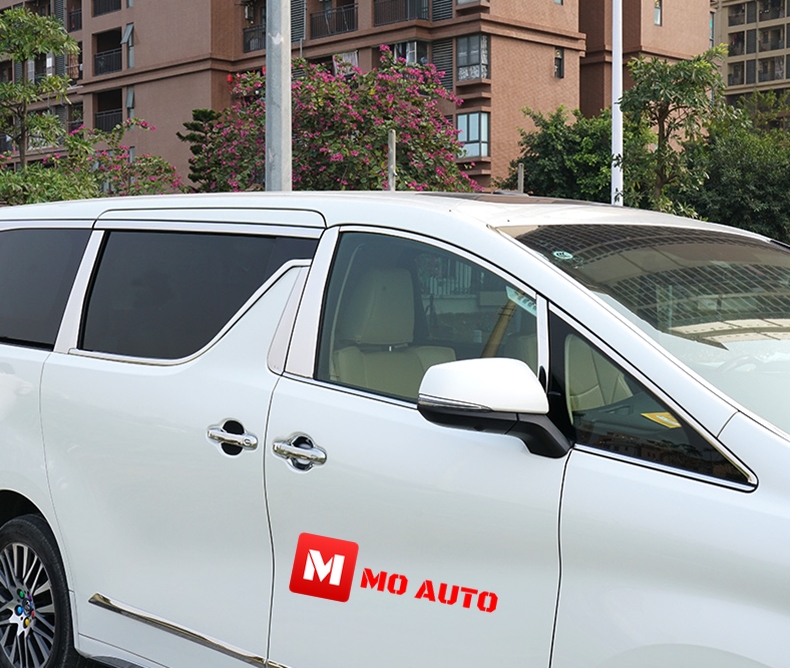 คิ้วหน้าต่างสแตนเลท 12 ชิ้น ALPHARD / VELLFIRE MC