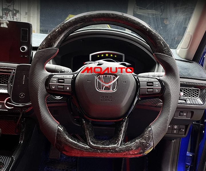 พวงมาลัยคาร์บอนแท้ลายหินอ่อน CIVIC FE 2021-2022