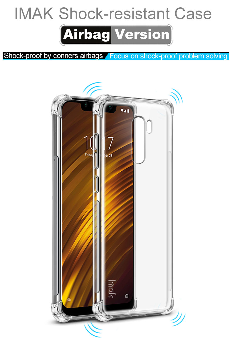 Case Xiaomi Pocophone F1 / พรีออเดอร์ * IMAK Skin Feel Anti-drop TPU Shell + ฟิล์มป้องกันรอย *