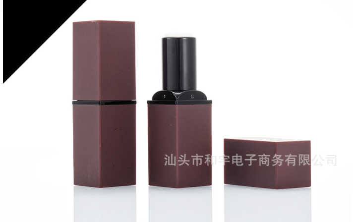 หลอดลิปสี่เหลี่ยม สีน้ำตาลแดง 1 ชิ้น 005463