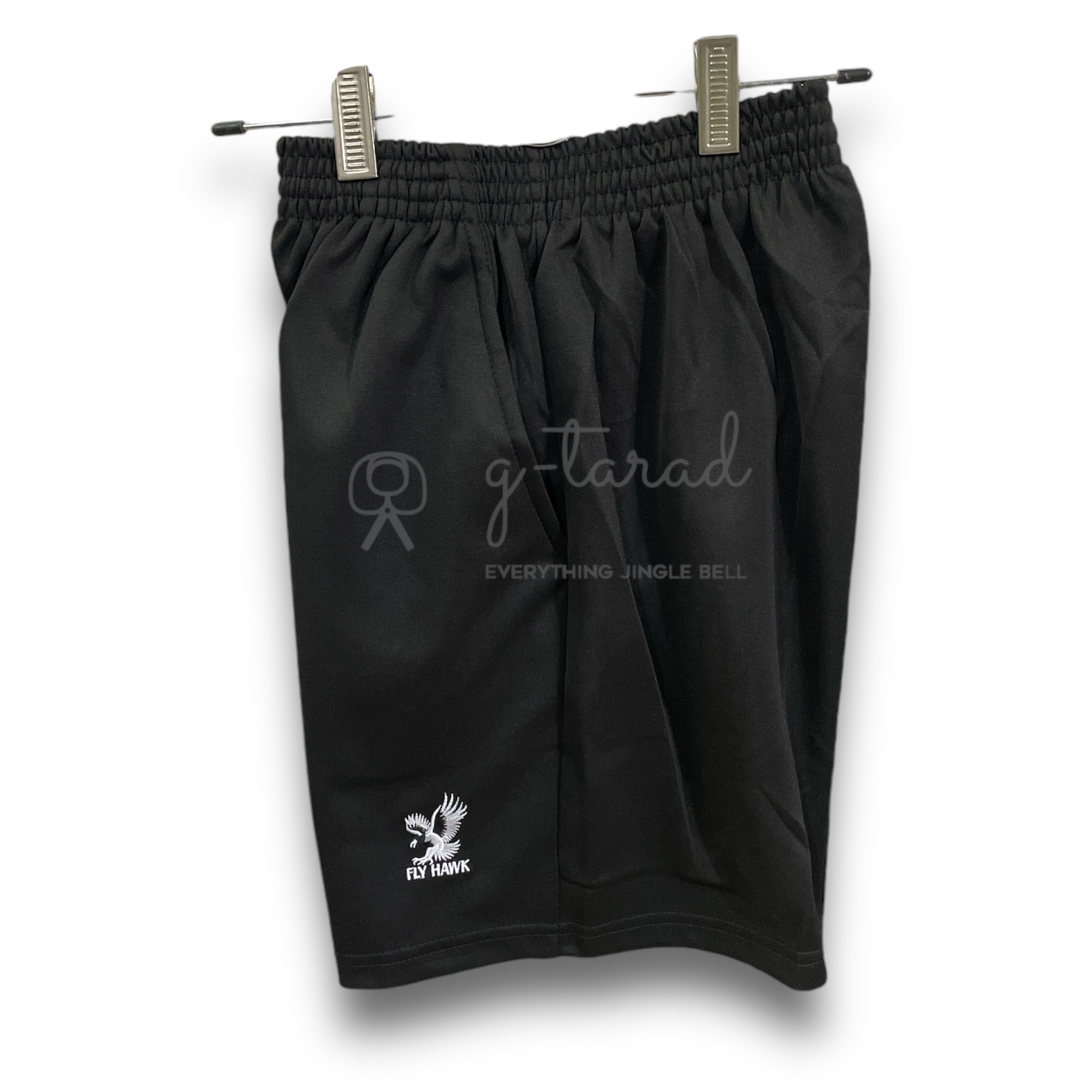 FlyHawk กางเกงวอร์ม ขาสั้น B514 สีดำ/สีกรม