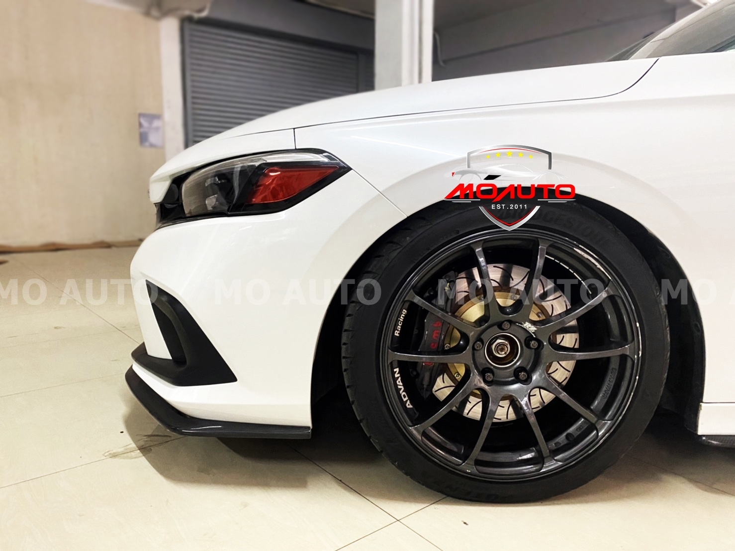 แถบส้มมุมไฟโคมหน้า CIVIC FE