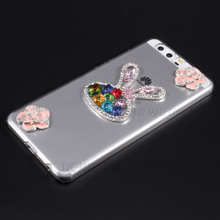 Case Huawei P10 Plus / Pre-order * เคสแข็งใส Rhinestone ตกแต่งคริสตัล *