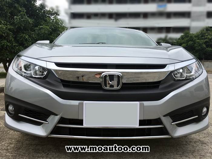 คิ้วกระจังหน้าล่างโครเมียม CIVIC FC