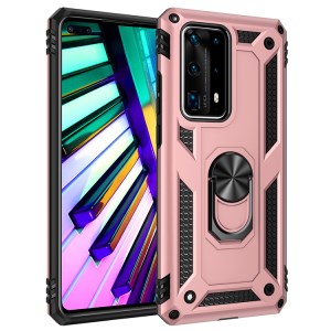 Case Huawei P40 Pro+ / Pre-order * เคส PC + TPU Combo Kickstand Armor Cell Phone Cover สร้างด้วยพลาสติกและวัสดุ TPU ป้องกันสองชั้น *