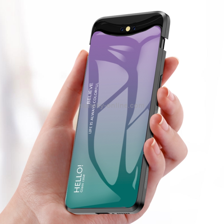 Case OPOP Find X / Pre-Order * เคสแก้วสีไล่ระดับสี *