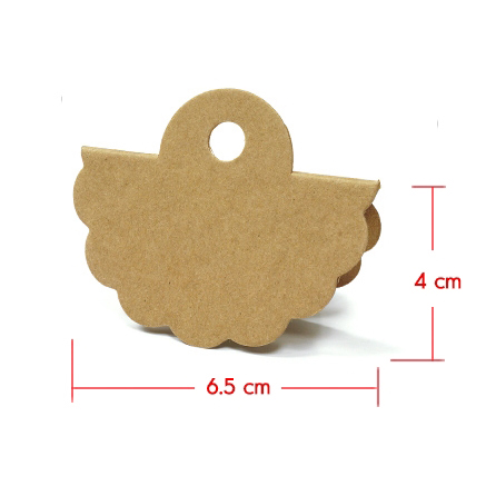 หัวถุงสีน้ำตาล 4x6.5 cm. 100 ชิ้น