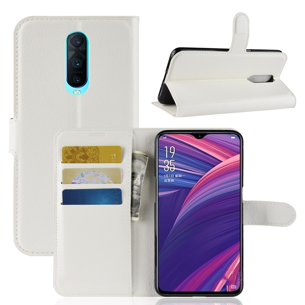 Case OPPO R17 Pro / Pre-Order * เคสผิวลิ้นจี่กระเป๋าสตางค์ *