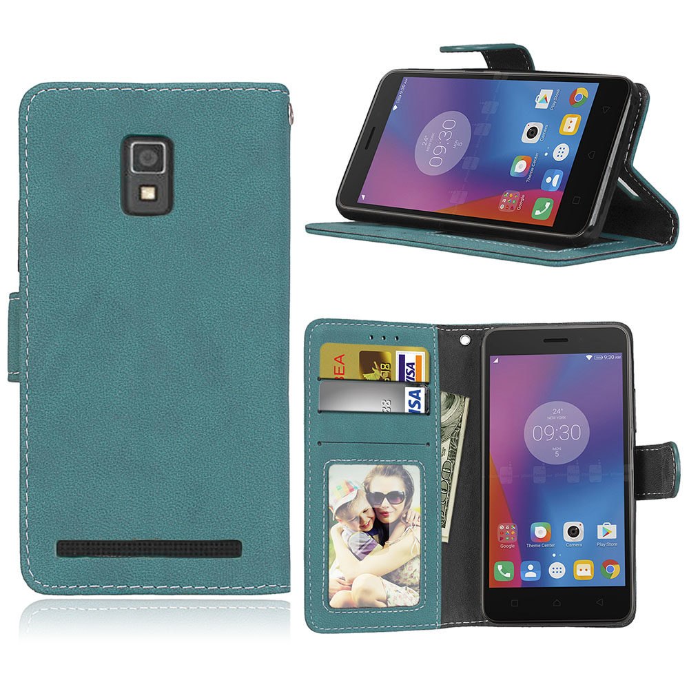 Case Lenovo A6600 / Pre-order * หรูหรา Retro ยืนถือกระเป๋าสตางค์หนัง PU ปกหนัง *