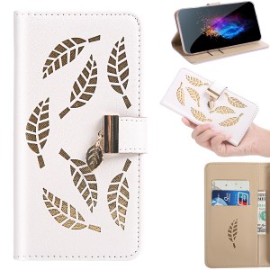 Case Samsung Galaxy A80, A90 / Pre-Order * เคสหนังกระเป๋าสตางค์ใบทองลายทอง *