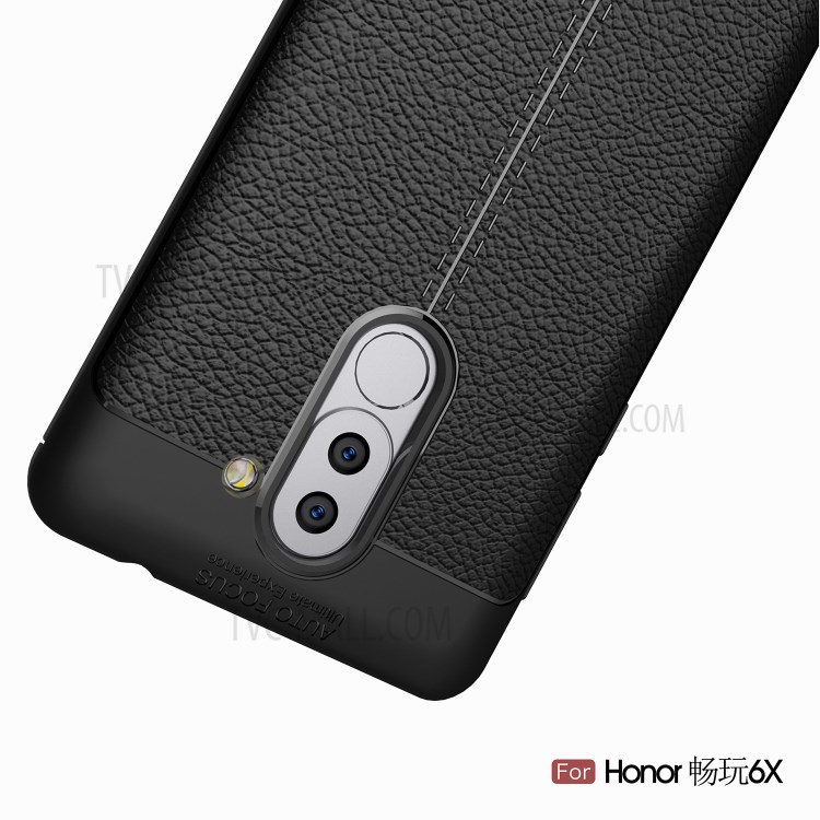 Case Huawei GR5 2017/ Pre-orde * เคส TPU เนื้อลายลิ้นจี่ Litchi Grain Soft TPU Back Casing *