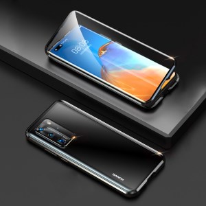 Case Huawei P40 Pro / Pre-order * กระจกเทมเปอร์สองด้านกันกระแทก Magnetic Attraction เคสพร้อมฝาปิดเลนส์กล้อง *