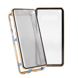 Case Samsung Galaxy S10 / Pre-Order * กรอบโลหะการติดตั้งป้องกันการมองเห็นแม่เหล็ก + เคสป้องกันกระจก [โดยไม่ต้องปลดล็อกลายนิ้วมือ] *