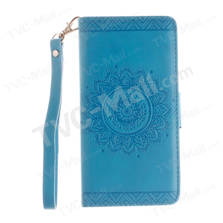 Case Huawei P9 Plus / Pre-order * * ผิวนูนดอกไม้ Mandala กับเชือกเส้นเล็ก *