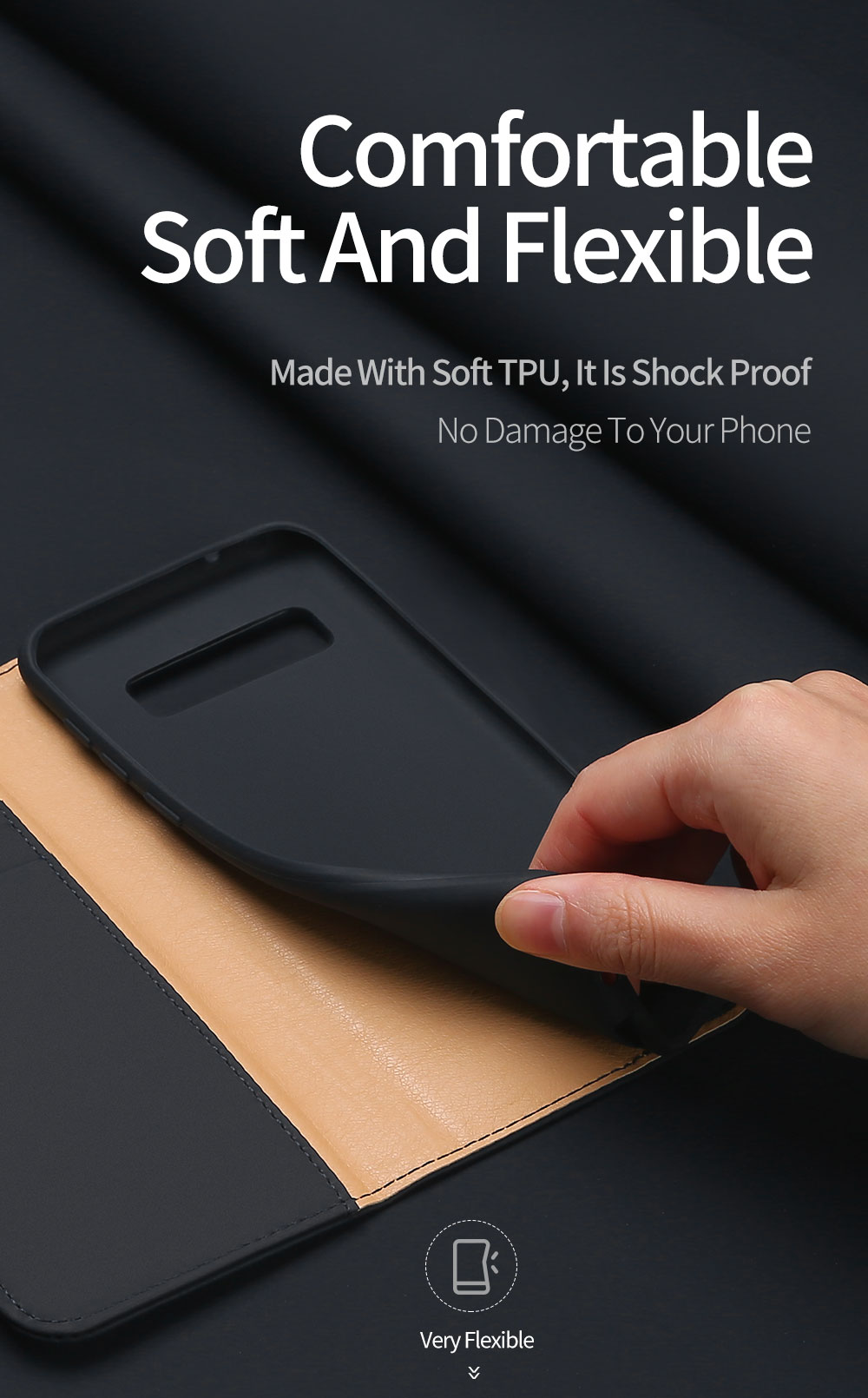 Case Samsung Galaxy S10 / Pre-Order * DUX DUCIS นี้มีสไตล์ธุรกิจที่เรียบง่ายและโครงสร้างที่บางเฉียบ หนังแท้ที่คัดสรรมาอย่างดี *