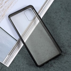 Case Samsung Galaxy A71 / Pre-order * เคสกระจกสองด้าน + การดูดซับแม่เหล็กกรอบโลหะปกที่ไม่ซ้ำกัน *