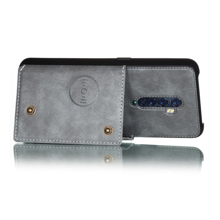 Case OPPO Reno 2 # พรีออเดอร์ * เคสกันกระแทกแม่เหล็ก PU TPU มีช่องเสียบการ์ด *