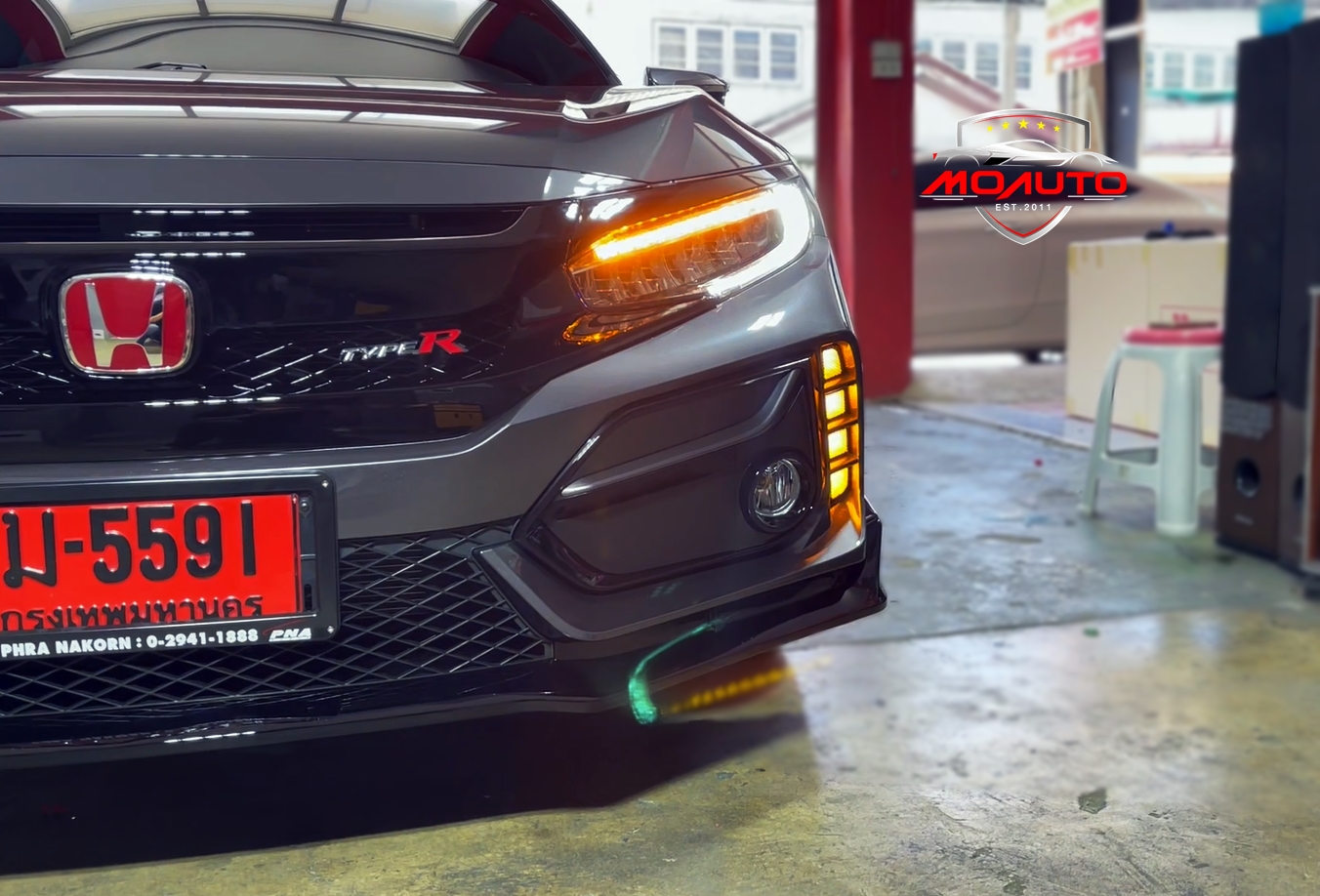 โคมไฟหน้า LED RS งานเทียบ OEM CIVIC FC 2016-2021