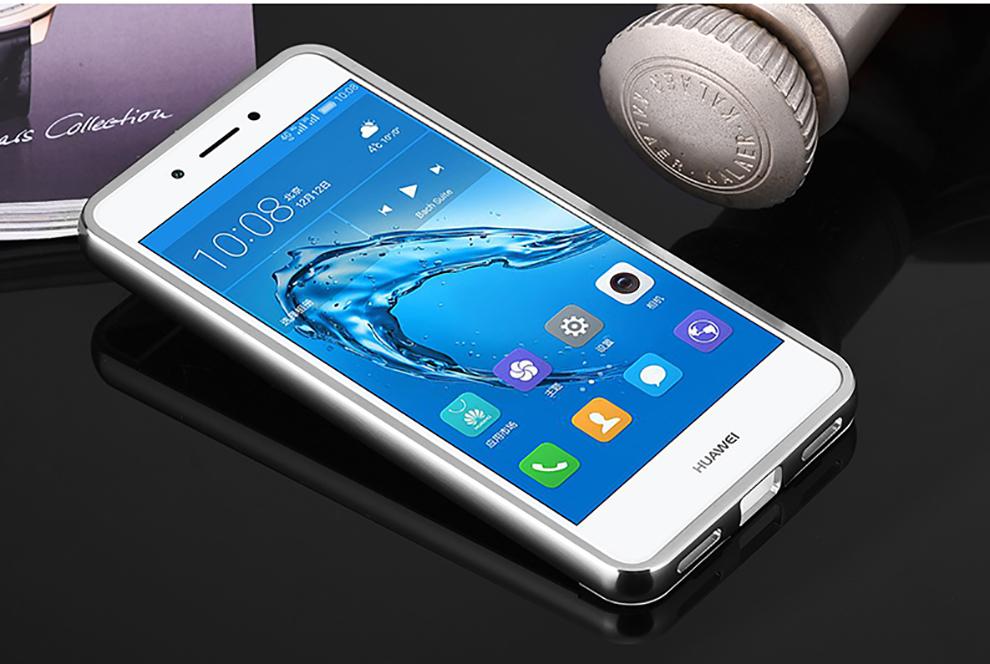 Case Huawei Y7 2017 / Pre-order * Bumpers 2in1 แกร่งกันชนโลหะ + พลาสติกแผ่นหลังเงาเหมือนกระจก *