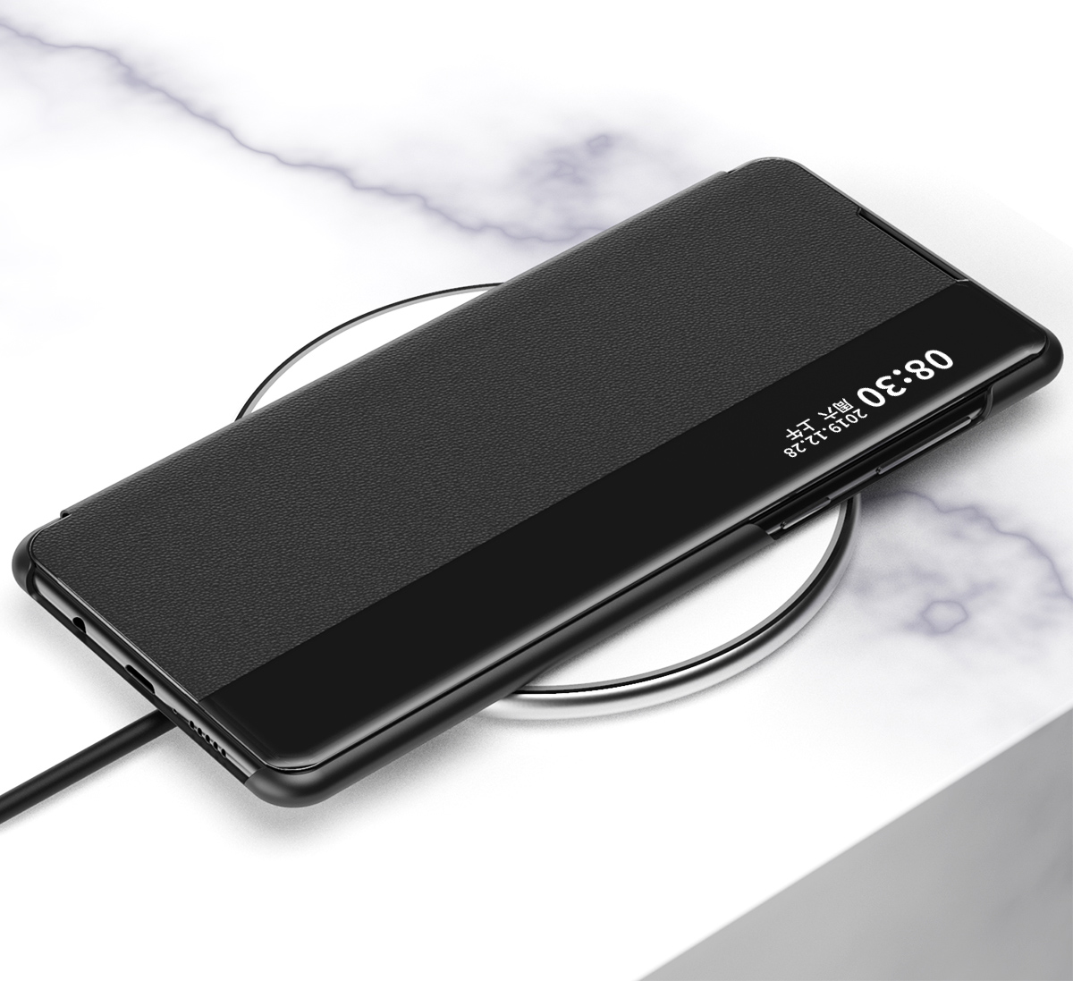 Case Samsung Galaxy A71 / Pre-order * ใหม่หน้าต่างดูยืนปกหนังสมาร์ท วัสดุที่มีคุณภาพการป้องกันเต็มรูปแบบและความรู้สึกสัมผัสที่ดี *