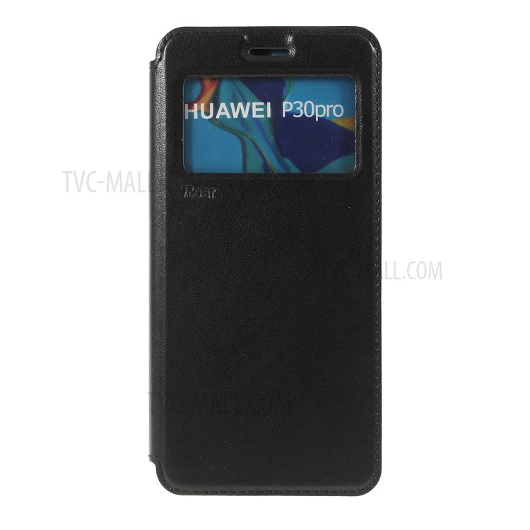 Case Huawei P30 Pro / Pre-Order * เคสช่องใส่การ์ดหน้าต่างการพลิกดูหนัง ROAR อัตโนมัติดูดซับ *