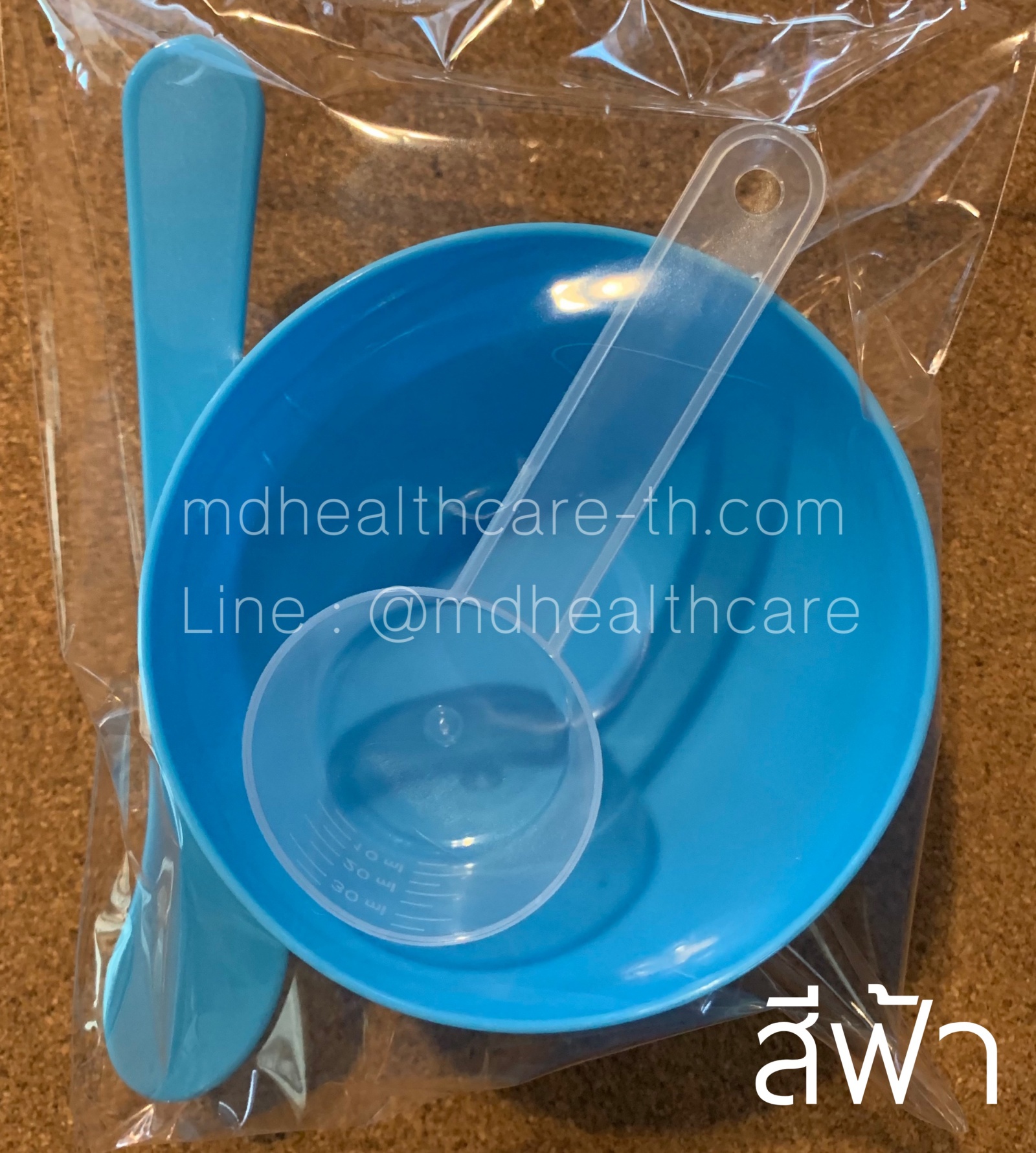 1ชุด ถ้วยผสมมาร์คพลาสติกPEยืดหยุ่น ขนาดกลาง 10*6cm. ขนาดM(250ml.)