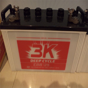 แบตเตอรี่ Deep cycle 125AH - 3K EBB125