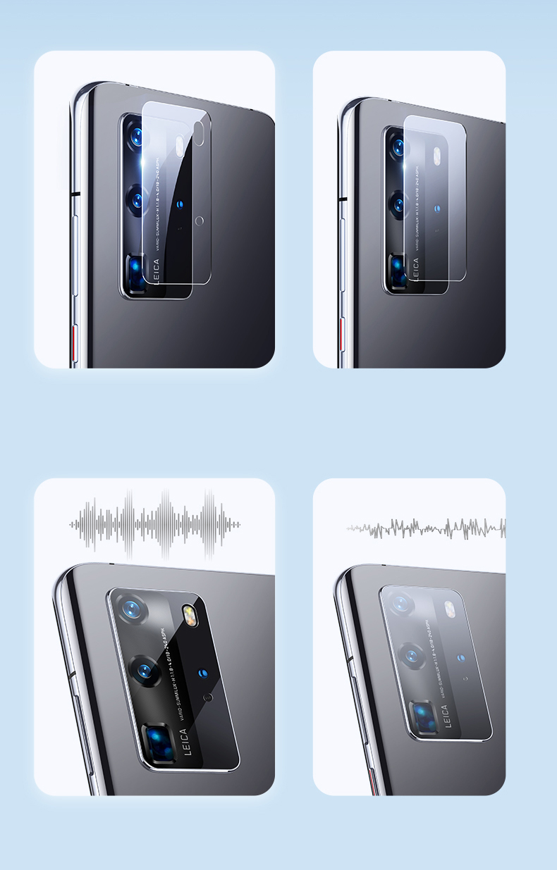 กระจกกันรอย Huawei P40 Pro / Pre-order * BENKS 2ชิ้น 0.15 มิลลิเมตรกระจกปกป้องกล้องเลนส์แก้วอ่อนฟิล์ม *