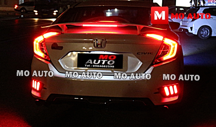 ไฟเบรคกันชนท้าย Mustang Style Civic FC 2016-2021