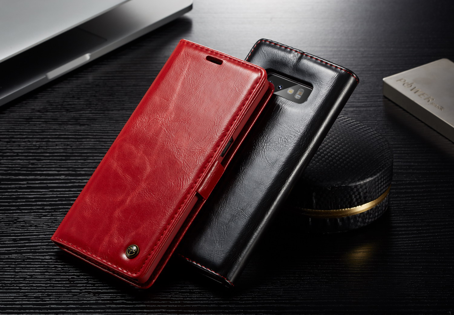 Case Samsung Galaxy Note9 / Pre-Order * CASEME นี้มีหนัง PU แว็กซ์น้ำมันสองชั้นเพื่อให้สัมผัสที่สบายและให้การใช้งานที่ทนทานยิ่งขึ้น *