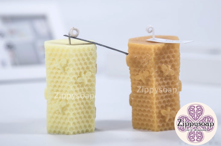 แม่พิมพ์ซิลิโคน ทำเทียน รังผึ้ง 115g 5*8 cm 005631