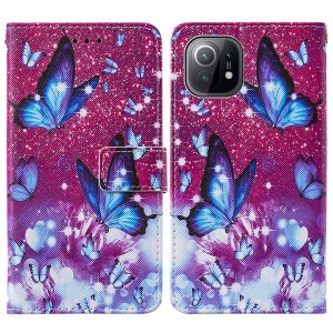 Case Xiaomi Mi 11 5G # Pre-Order * เคสรูปแบบการพิมพ์ลายพื้นผิวกระเป๋าสตางค์หนังยืน ช่องใส่การ์ดในตัว 2 ช่องและกระเป๋าเงินสด 1 ช่อง *