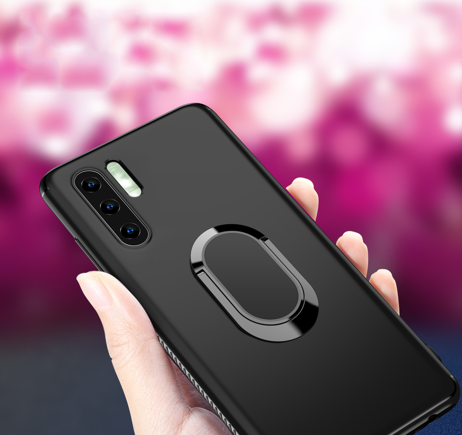 Case Huawei P30 Pro / Pre-Order * เคส TPU+ แหวนนิ้วแม่เหล็ก+ขาตั้ง *