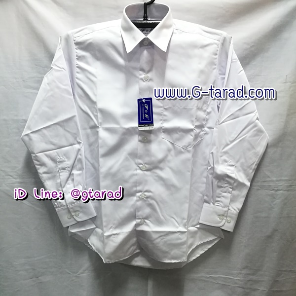 Fokus No.111/0 เสื้อเชิ๊ตแขนยาวสีขาว ทรงเข้ารูป