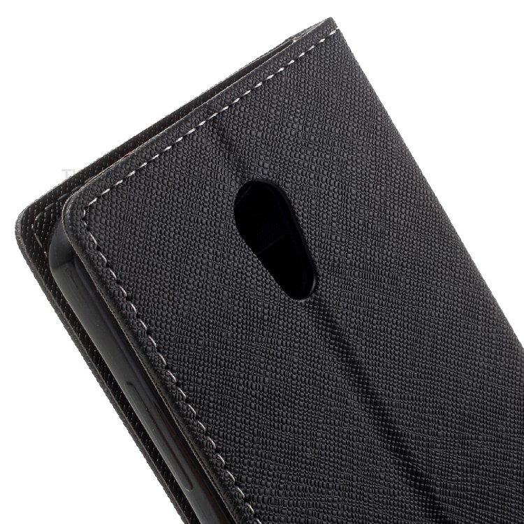Case Lenovo Vibe P2 / Pre-order * กระเป๋าสตางค์ขาตั้ง Cross Texture ปกหนัง Folio *